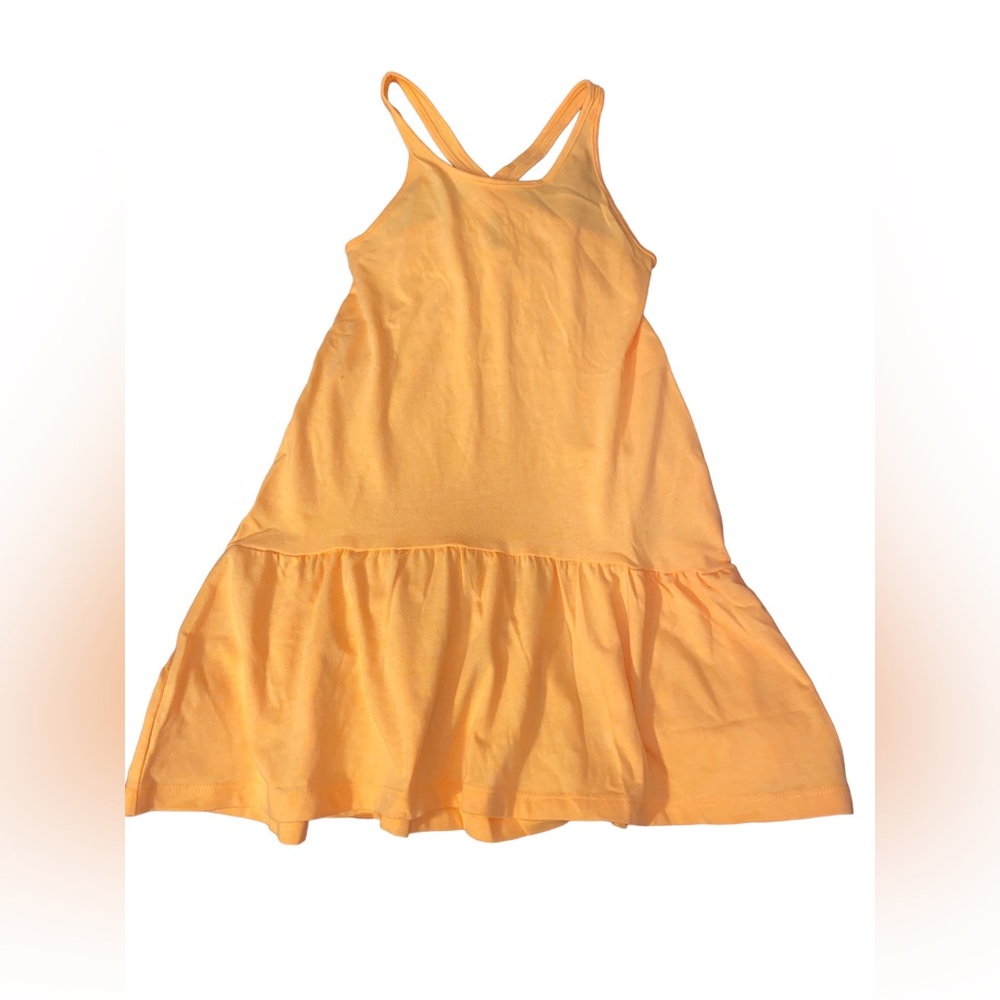 Spotted Zebra Girls & Toddlers’ Knit Sleeveless Cross-Back Tank Dress Tangerine